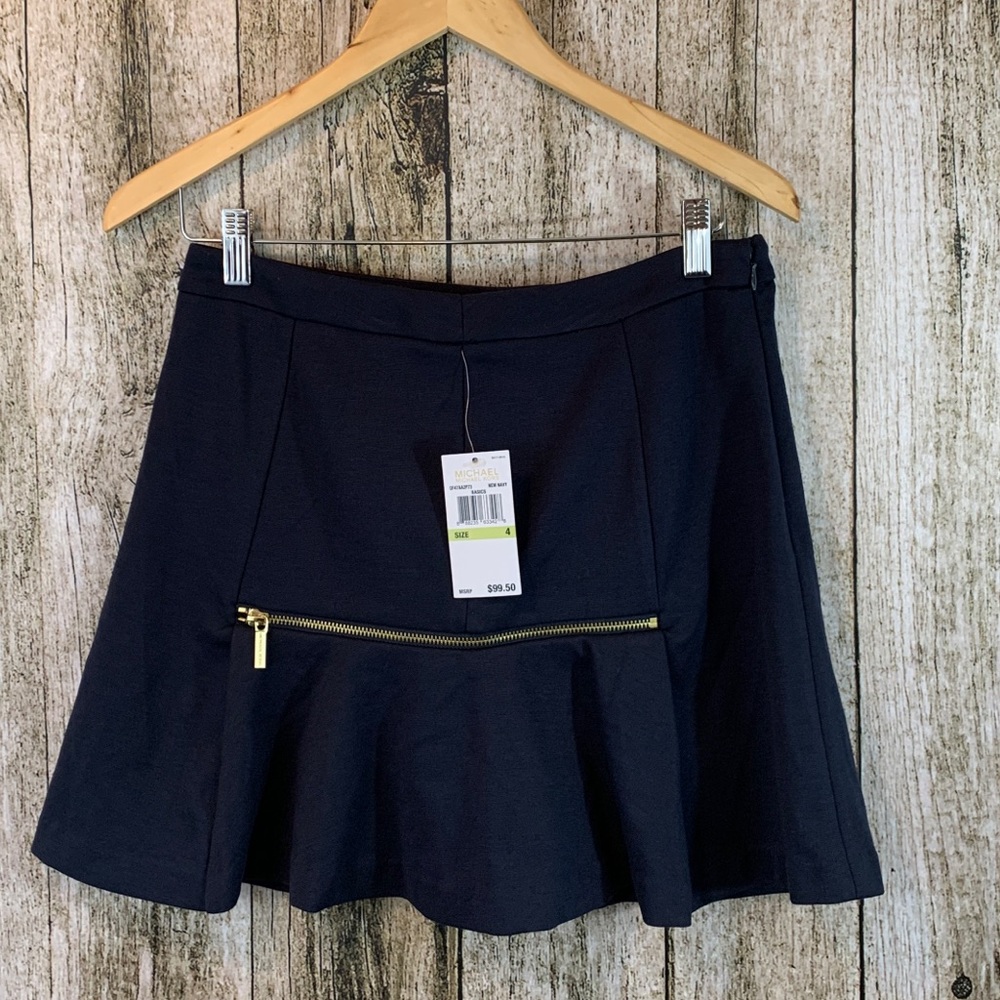 NWT Michael Kors Navy Blue Skirt 4
